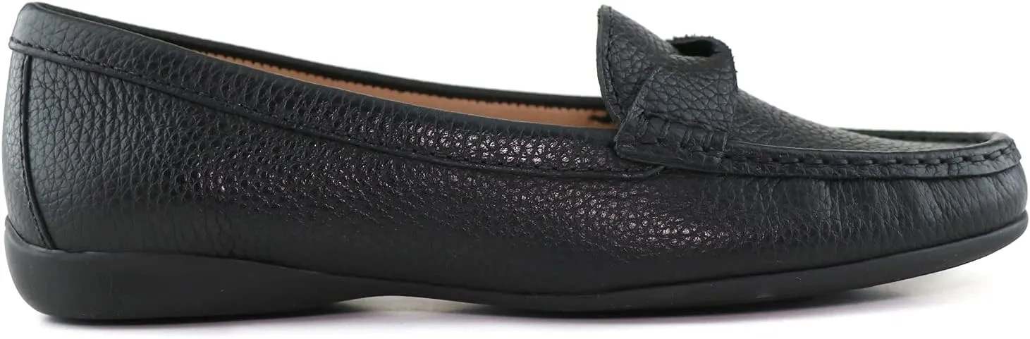 Women's Genuine Leather Casual Comfort Slip on Loafers