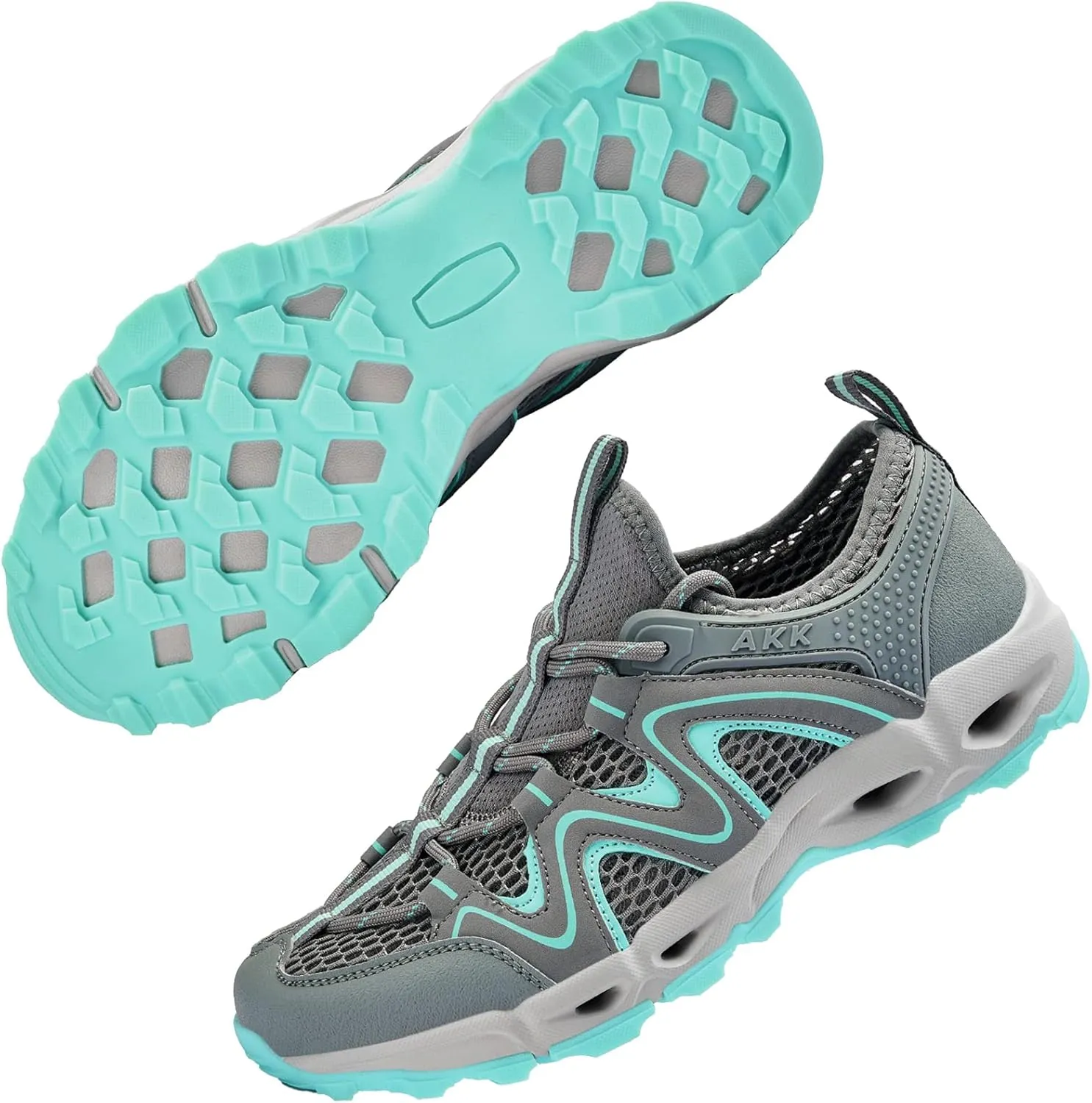 Womens Hiking Water Shoes - Multi-Purpose Quick Dry Sneakers Non Slip & Lightweight & Breathable for Outdoor Sport Travel Walking Tour Swim Beach