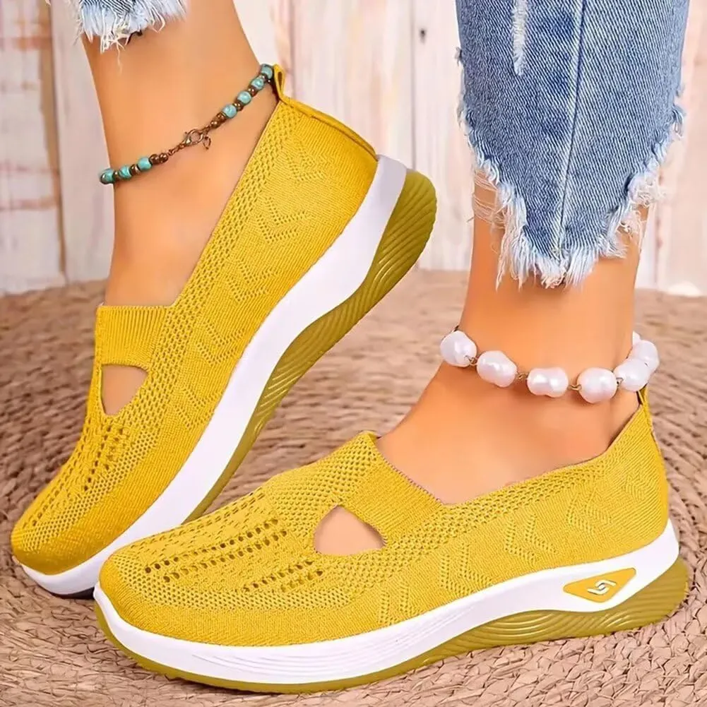 Women's Orthopedic Mesh Walking Shoes Athletic Sport Running Sneakers Slip-on Cozy Breathable