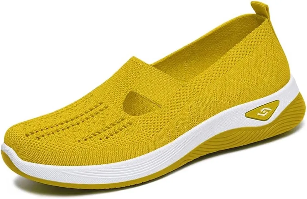 Women's Orthopedic Mesh Walking Shoes Athletic Sport Running Sneakers Slip-on Cozy Breathable