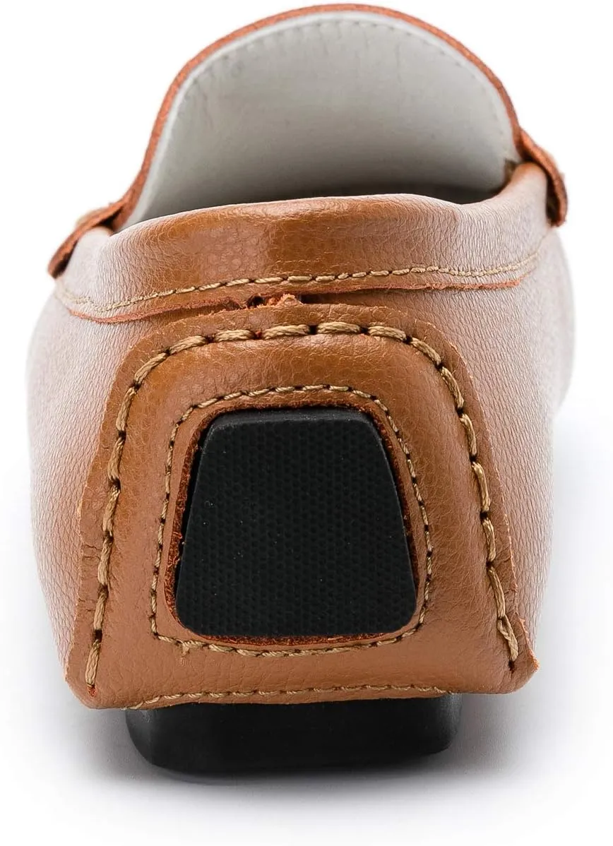 Women's Penny Loafers Leather Slip-on Flats Shoes Classic Casual Driving Shoes