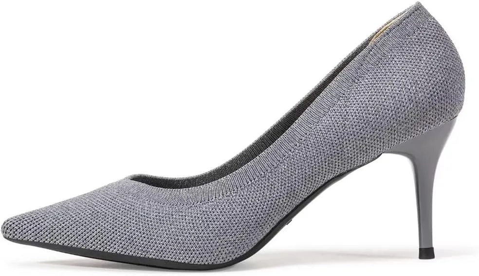 Women's Pumps Pointed Toe Kitten Heel Slip On Dressy Casual Shoes