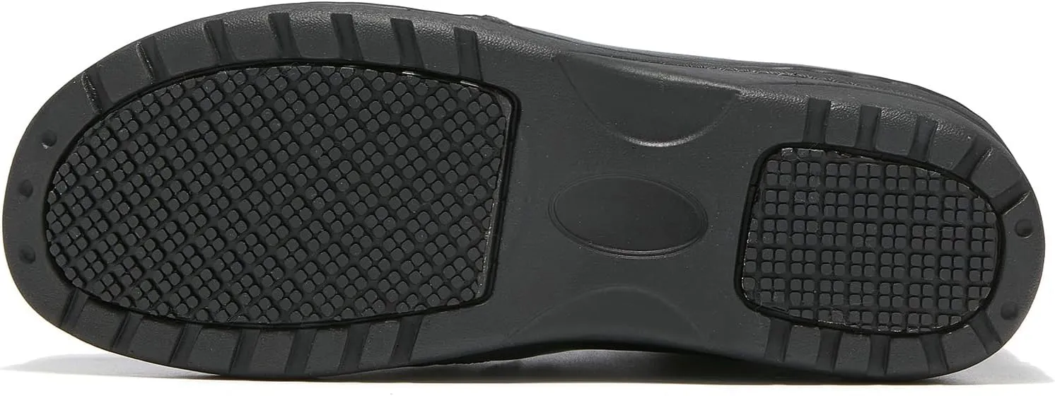 Women's Slip On Extra Wide Width Work Shoes Lightweight Slip Resistant Waterproof Food Service Comfortable Nurse Shoes
