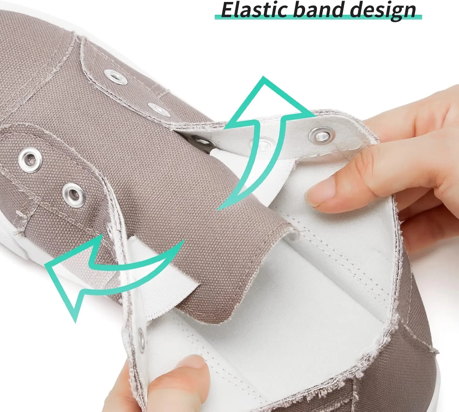 Women's Slip on Shoes Non Slip Fashion Canvas Sneakers Low Top Casual Shoes