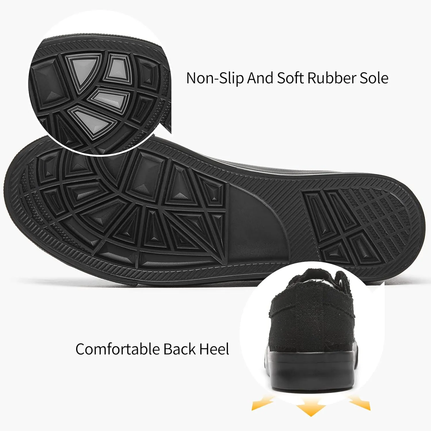 Women's Slip on Shoes Non Slip Fashion Canvas Sneakers Low Top Casual Shoes
