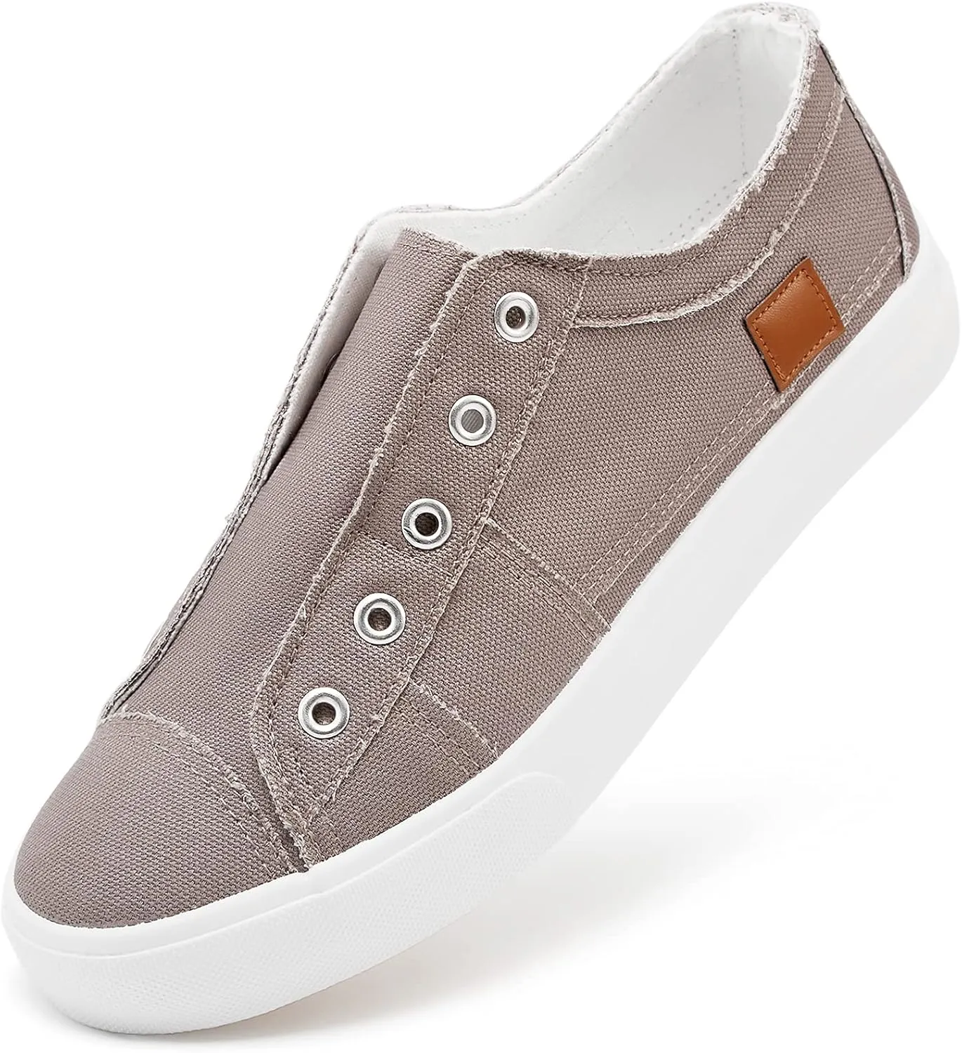 Women's Slip on Shoes Non Slip Fashion Canvas Sneakers Low Top Casual Shoes