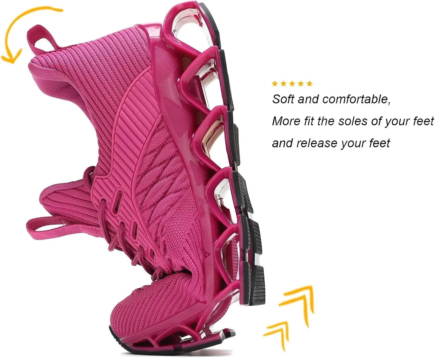 Women's Slip on Walking Running Shoes Blade Tennis Casual Fashion Sneakers Comfort Non Slip Work Sport Athletic Trainer