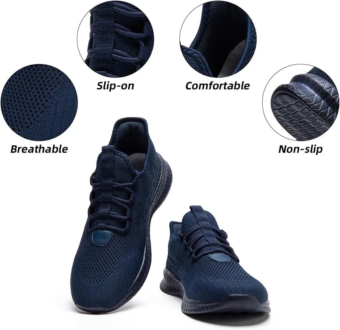 Womens Slip On Walking Shoes Ultra Light Breathable Running Comfortable Casual Fashion Sneakers Mesh Gym Workout Sports