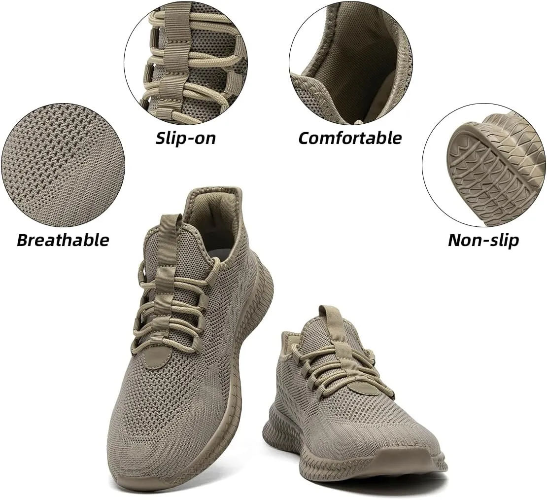 Womens Slip On Walking Shoes Ultra Light Breathable Running Comfortable Casual Fashion Sneakers Mesh Gym Workout Sports