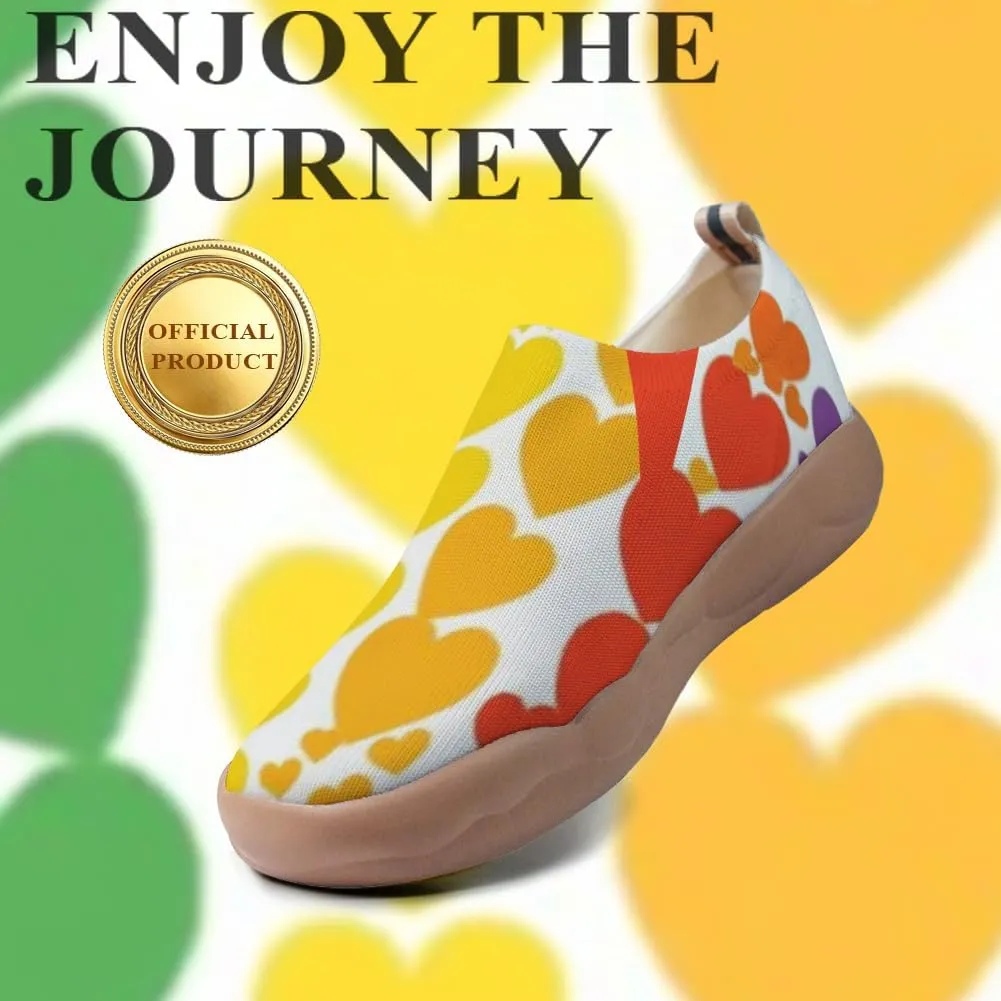Women's Travel Walking Shoes Knit Slip On Casual Loafers