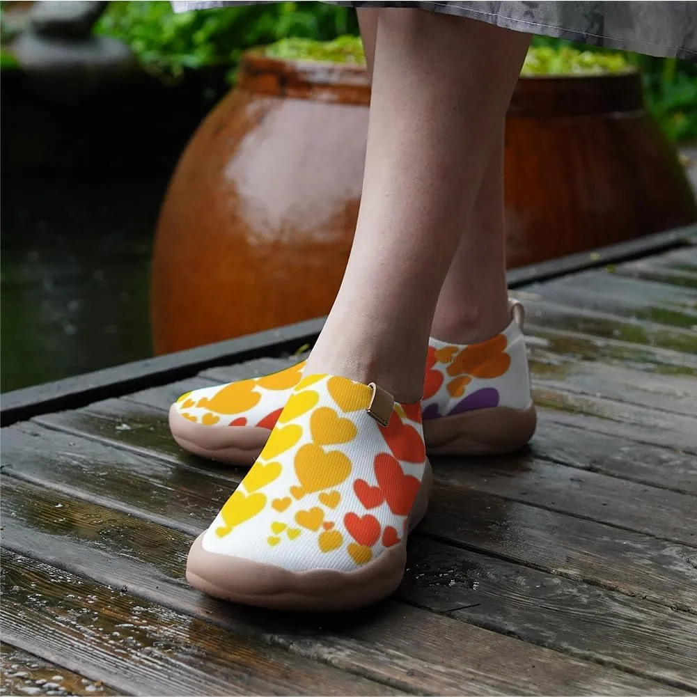 Women's Travel Walking Shoes Knit Slip On Casual Loafers