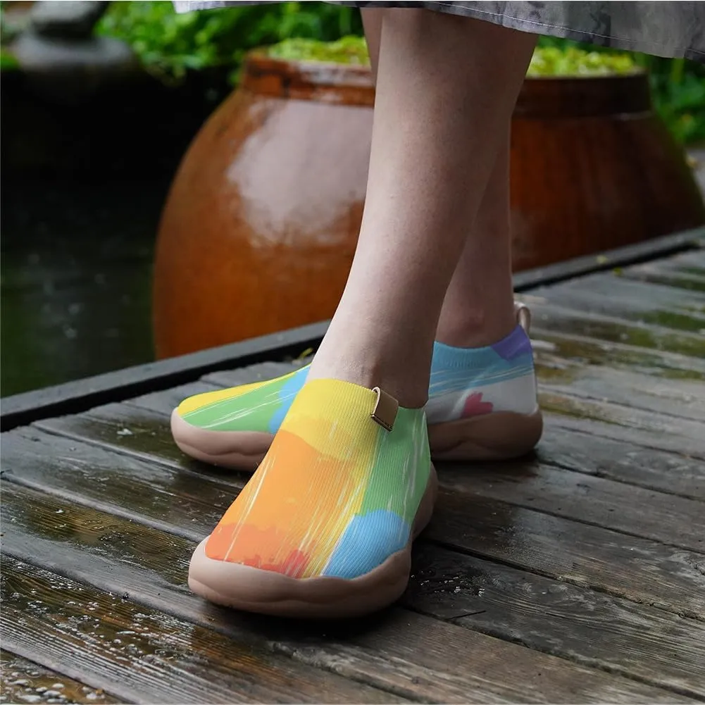 Women's Travel Walking Shoes Knit Slip On Casual Loafers