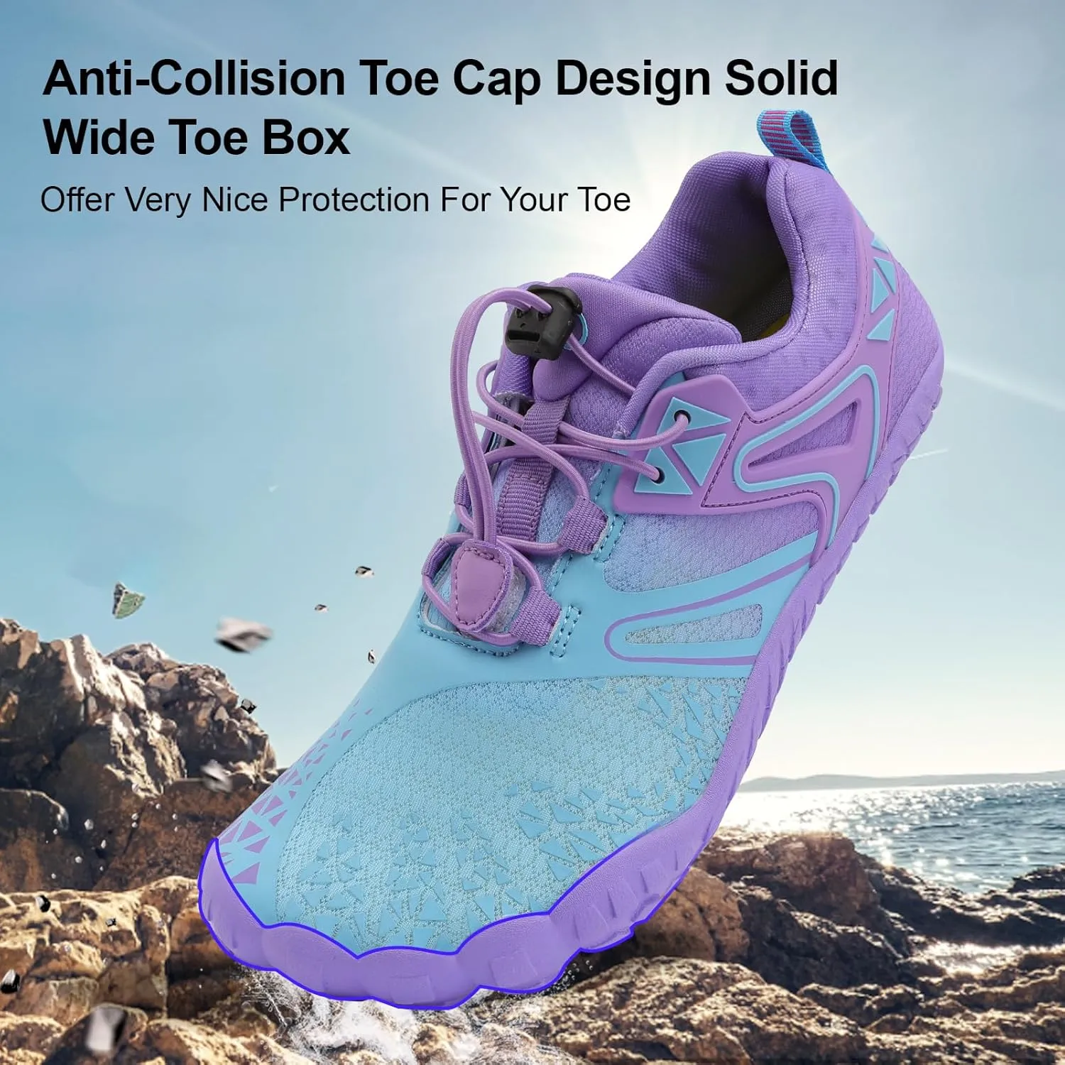 XIHALOOK Athletic Hiking Water Shoes Womens Mens Quick Dry Barefoot for Beach Walking Kayaking Surfing Training
