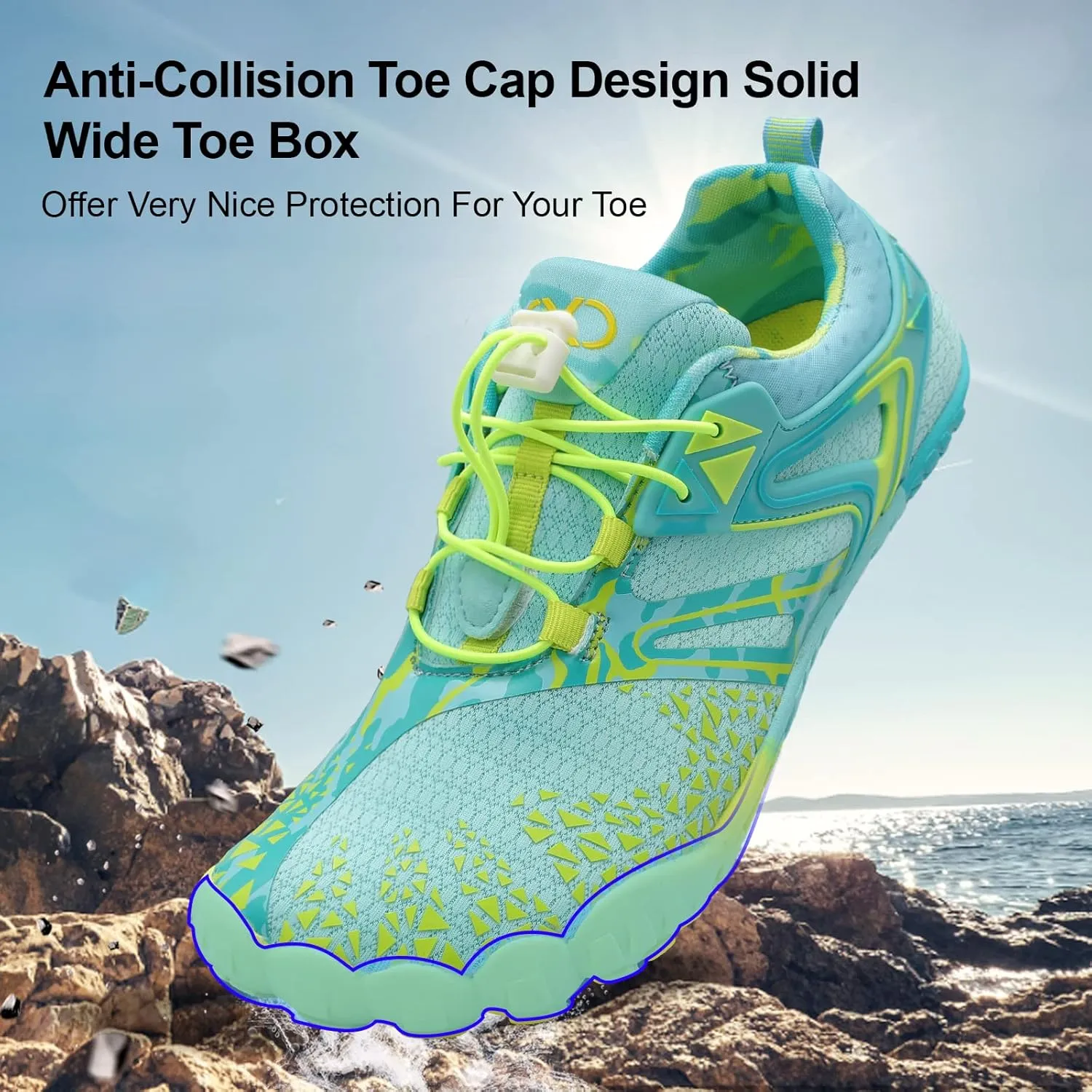 XIHALOOK Athletic Hiking Water Shoes Womens Mens Quick Dry Barefoot for Beach Walking Kayaking Surfing Training