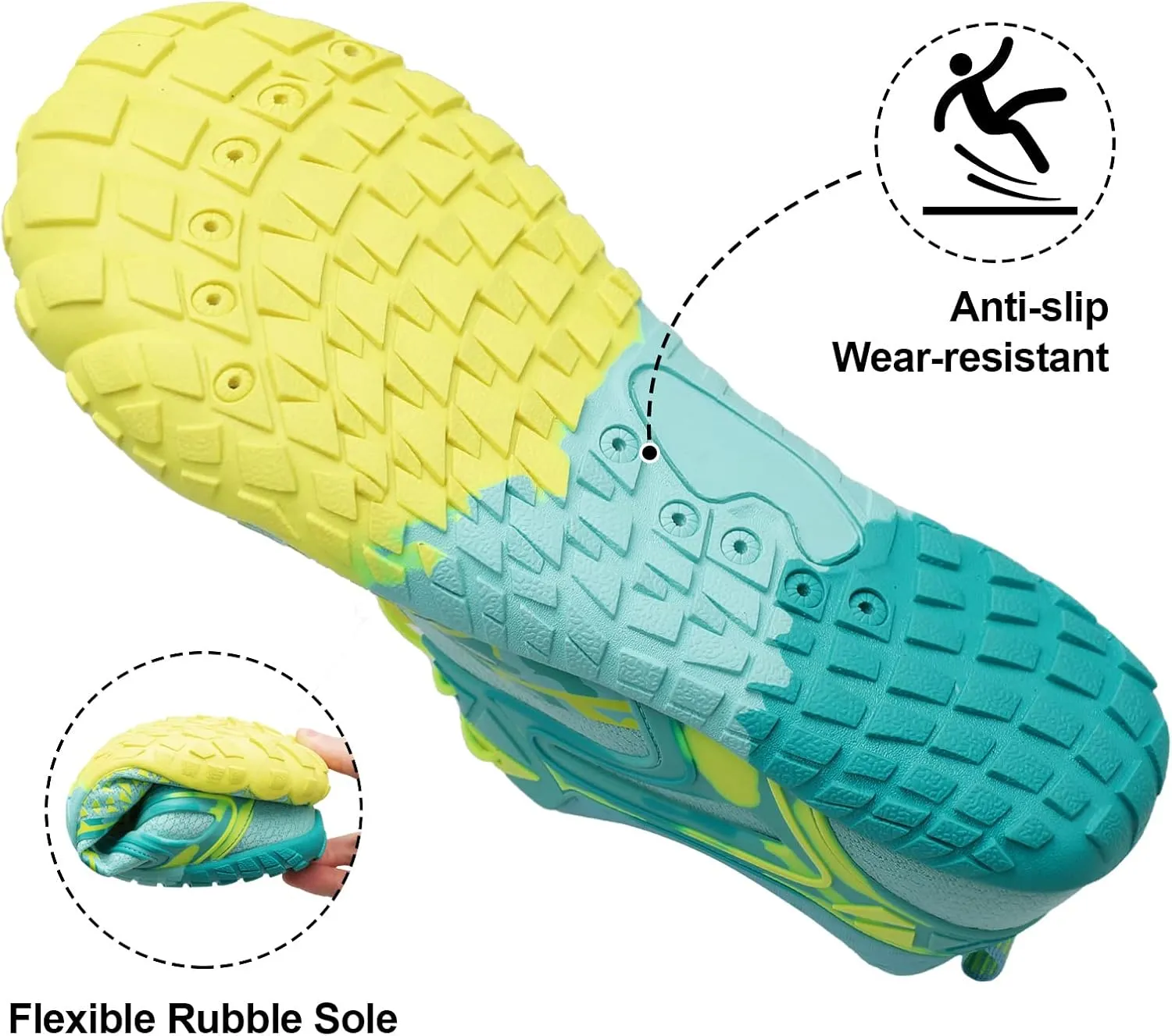 XIHALOOK Athletic Hiking Water Shoes Womens Mens Quick Dry Barefoot for Beach Walking Kayaking Surfing Training