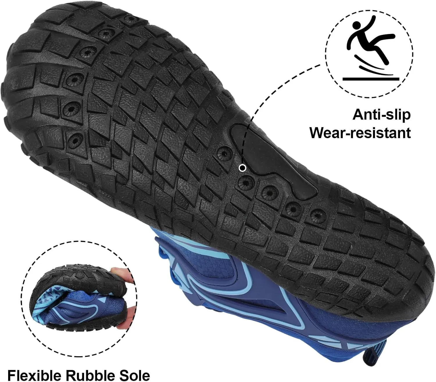 XIHALOOK Athletic Hiking Water Shoes Womens Mens Quick Dry Barefoot for Beach Walking Kayaking Surfing Training