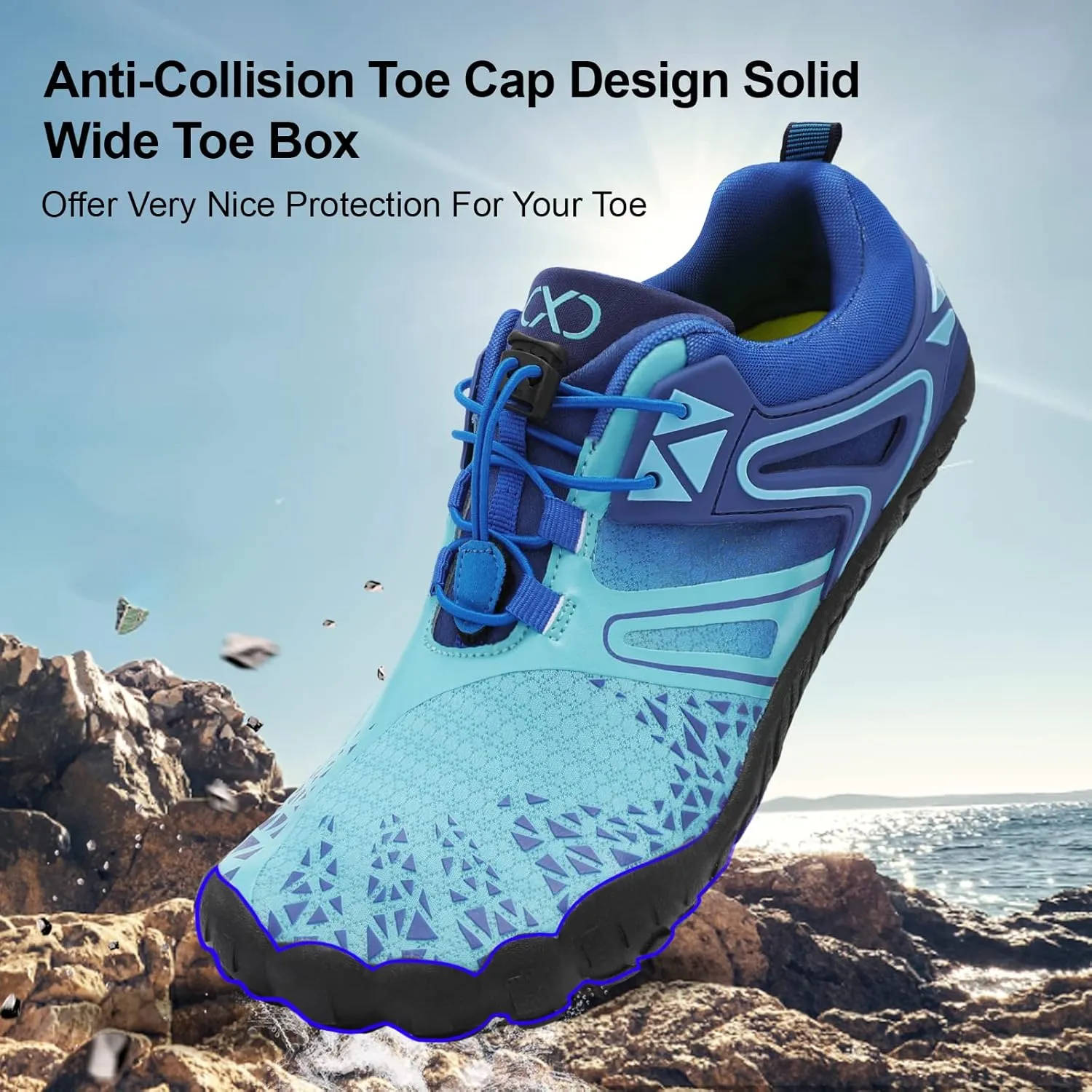 XIHALOOK Athletic Hiking Water Shoes Womens Mens Quick Dry Barefoot for Beach Walking Kayaking Surfing Training