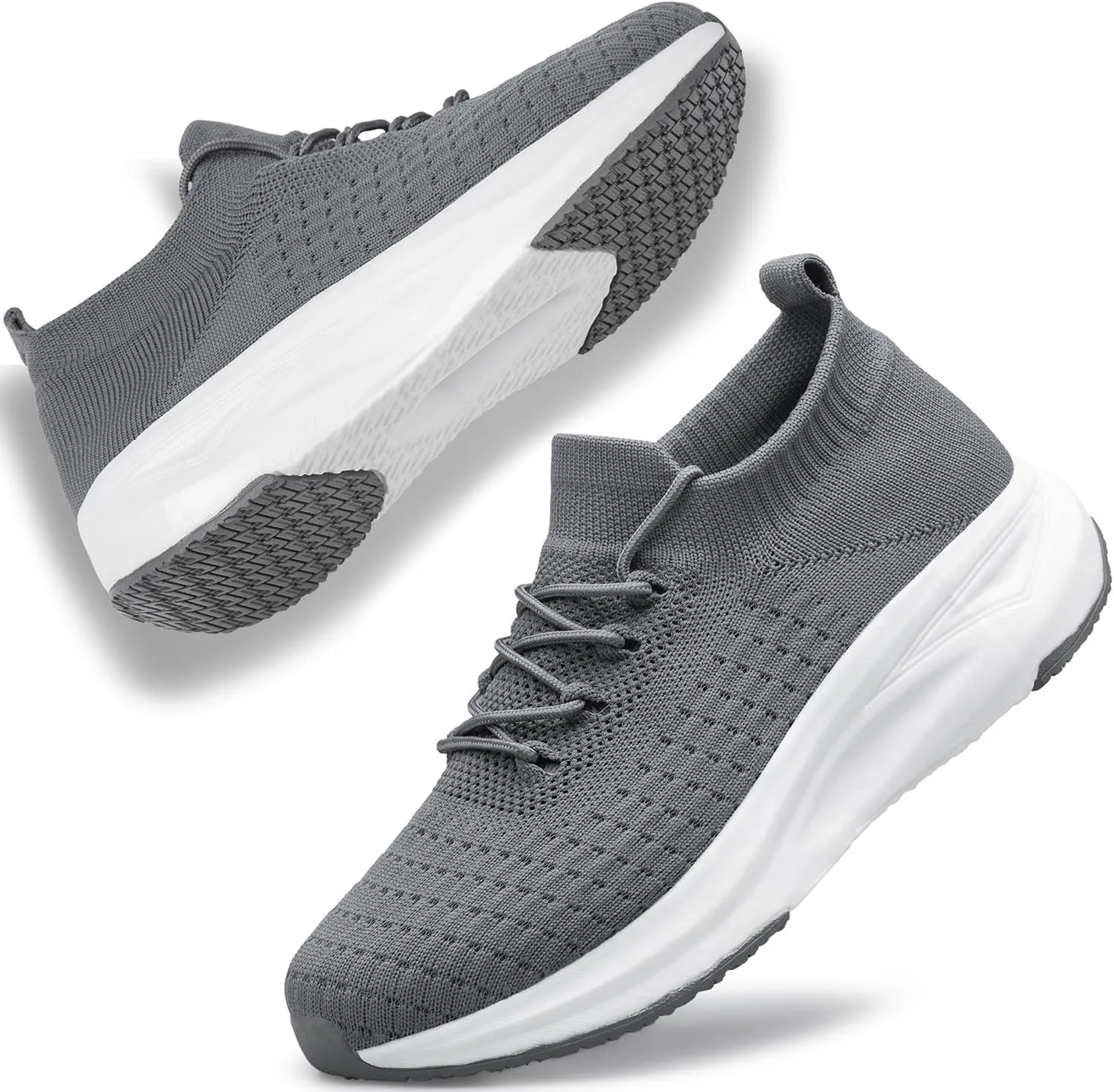 YHOON Womens Slip on Walking Shoes Comfort Sock Shoes Non Slip Mesh Casual Running Sneakers