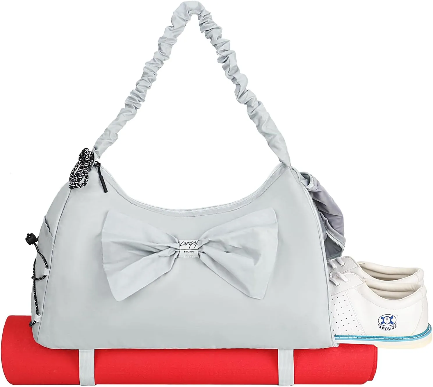 Yoga Gym Bags for Women,Butterfly Shoulder Bag with Shoes Compartment & Wet Dry Storage Pockets & Adjustable Yoga Mat Holder