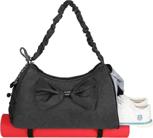 Yoga Gym Bags for Women,Butterfly Shoulder Bag with Shoes Compartment & Wet Dry Storage Pockets & Adjustable Yoga Mat Holder