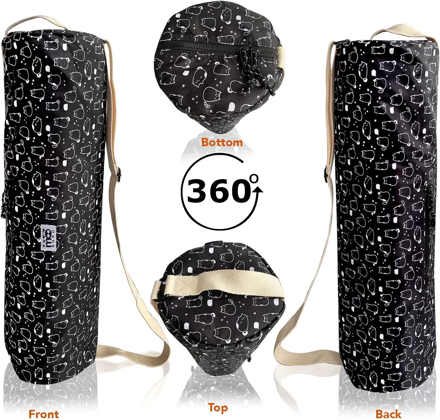 Yoga Mat Bag Cover Adjustable Strap Waterproof Light Weight Foldable