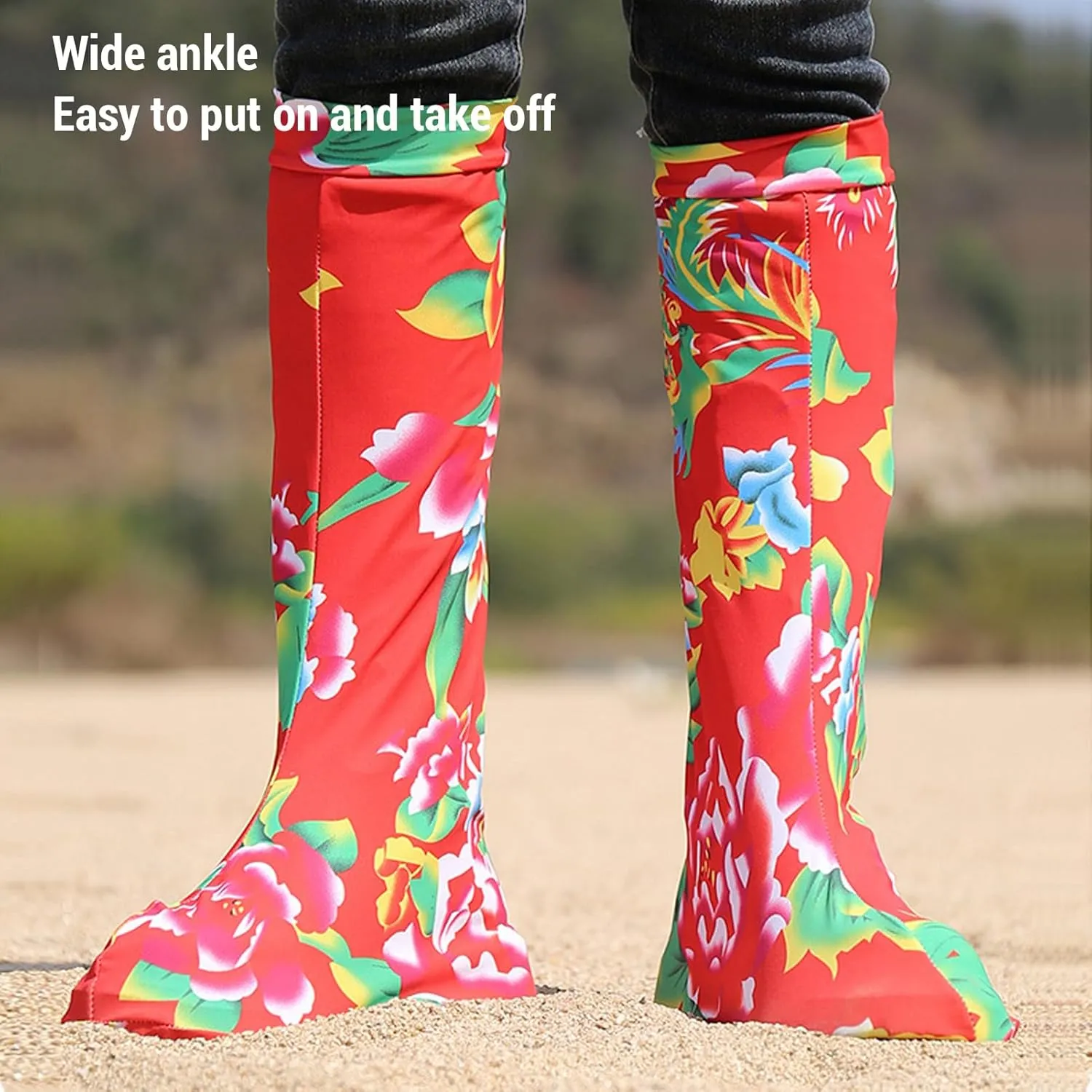 Yosoo Desert Sand Shoe Covers Lightweight Sand Proof Boot Protection for Outdoor Adventure