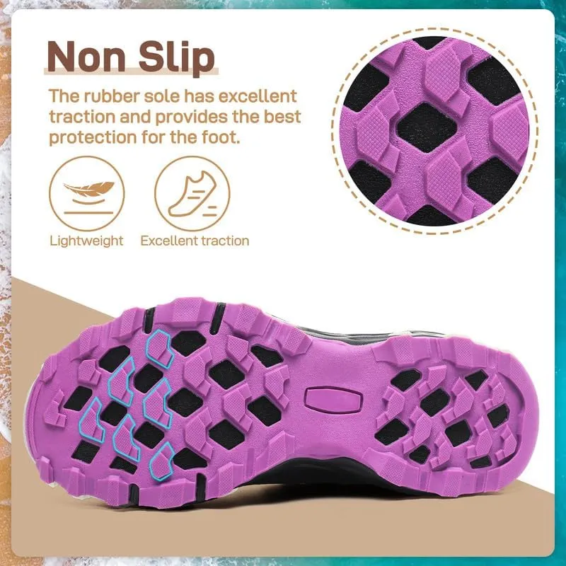 ziitop Womens Hiking Water Shoes for Women Quick Dry Outdoor Sport Sneakers Non Slip Lightweight Breathable Summer Trekking and Walking Climbing Shoe