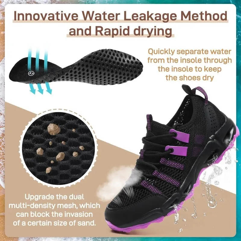 ziitop Womens Hiking Water Shoes for Women Quick Dry Outdoor Sport Sneakers Non Slip Lightweight Breathable Summer Trekking and Walking Climbing Shoe
